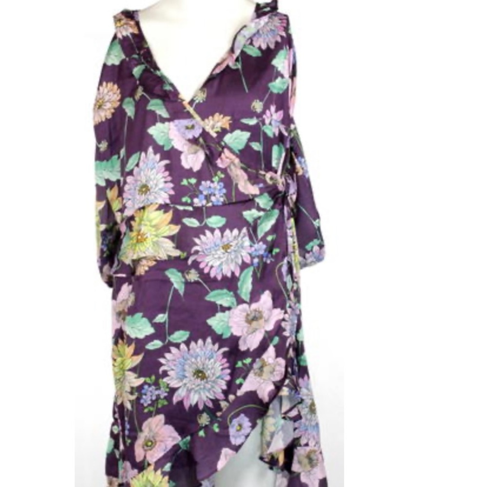 Ella Moon Women's Long Sleeve Ruffle Wrap Dress